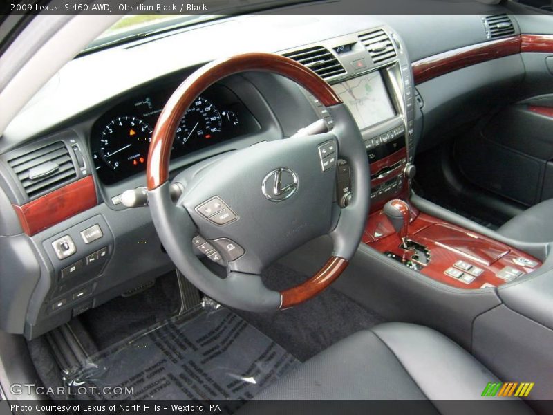 Obsidian Black / Black 2009 Lexus LS 460 AWD