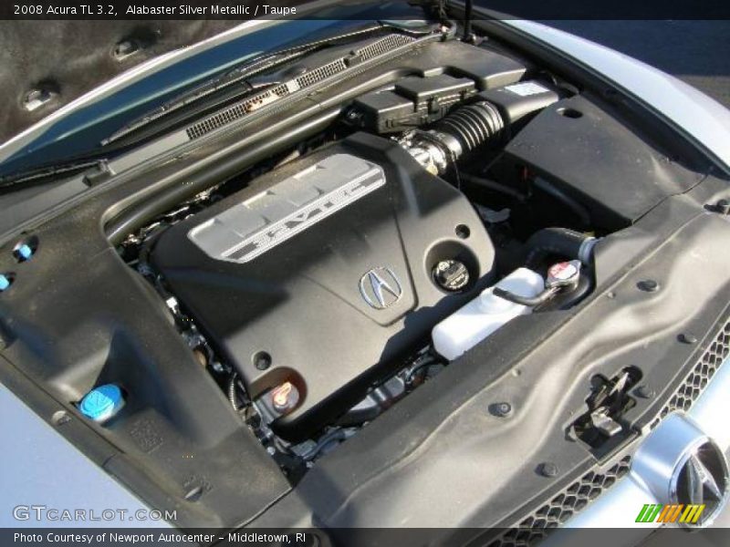 Alabaster Silver Metallic / Taupe 2008 Acura TL 3.2