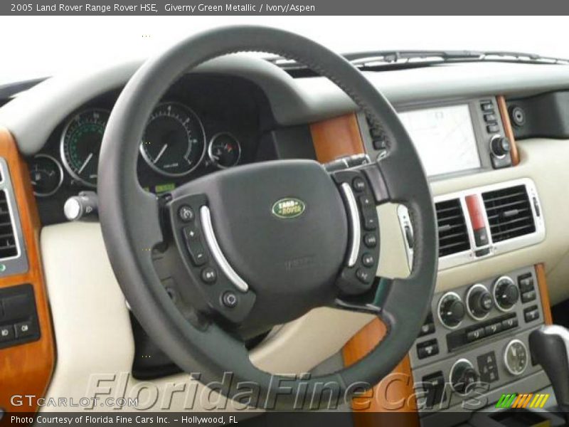 Giverny Green Metallic / Ivory/Aspen 2005 Land Rover Range Rover HSE
