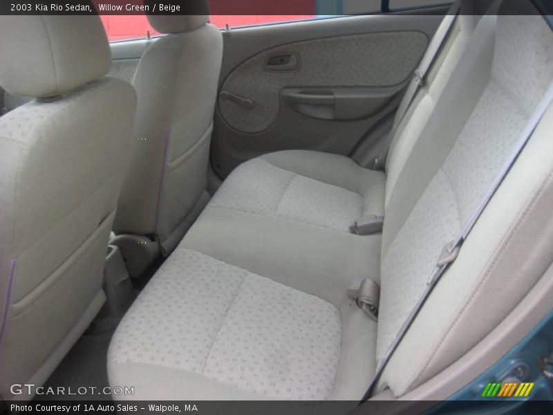 Willow Green / Beige 2003 Kia Rio Sedan