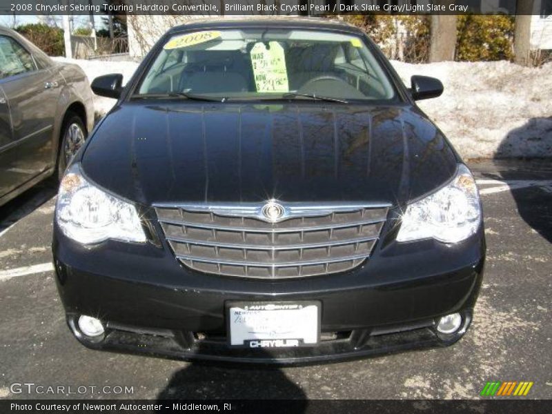 Brilliant Black Crystal Pearl / Dark Slate Gray/Light Slate Gray 2008 Chrysler Sebring Touring Hardtop Convertible