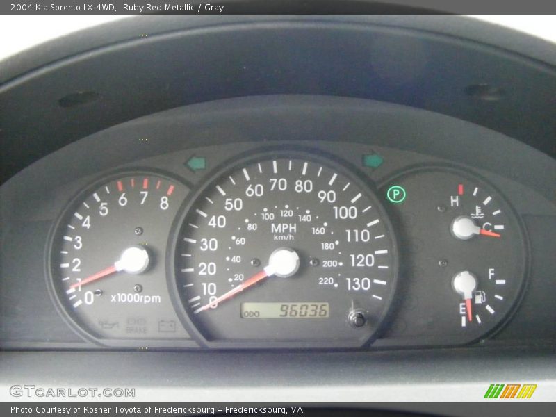 Ruby Red Metallic / Gray 2004 Kia Sorento LX 4WD