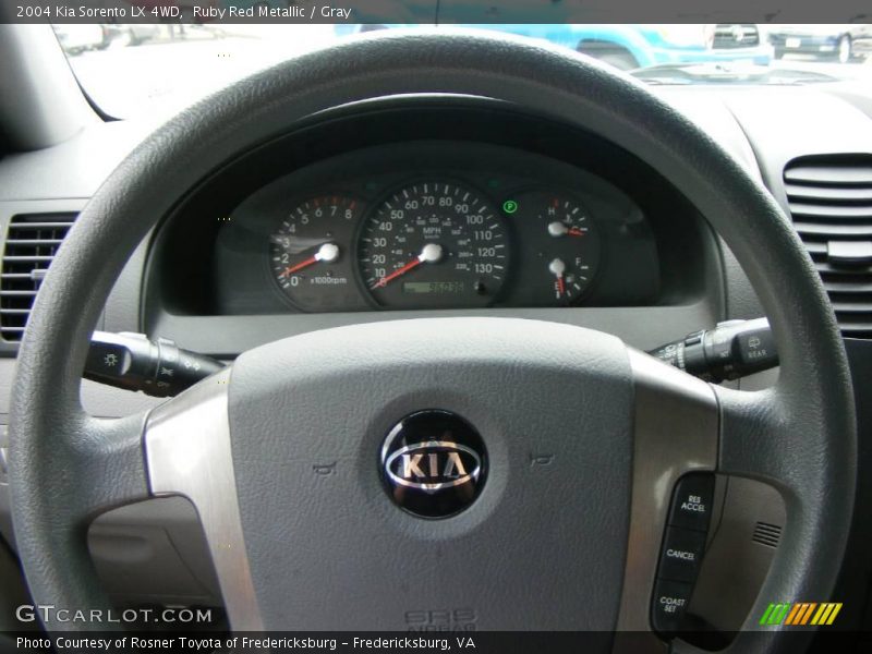 Ruby Red Metallic / Gray 2004 Kia Sorento LX 4WD