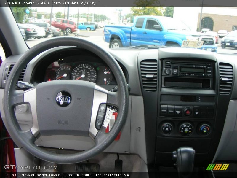 Ruby Red Metallic / Gray 2004 Kia Sorento LX 4WD