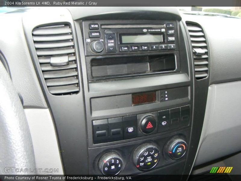 Ruby Red Metallic / Gray 2004 Kia Sorento LX 4WD