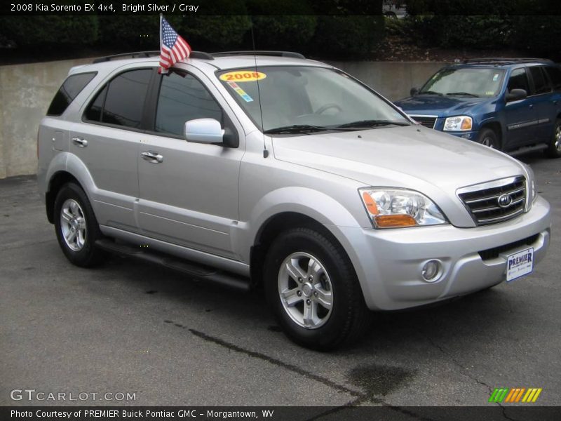 Bright Silver / Gray 2008 Kia Sorento EX 4x4