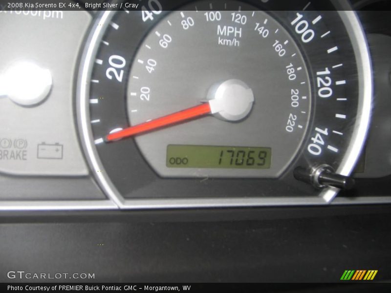 Bright Silver / Gray 2008 Kia Sorento EX 4x4