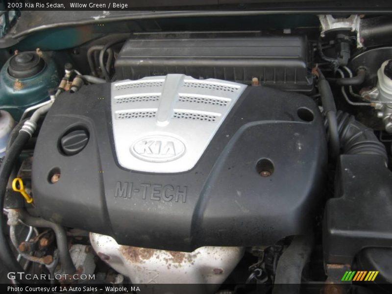 Willow Green / Beige 2003 Kia Rio Sedan