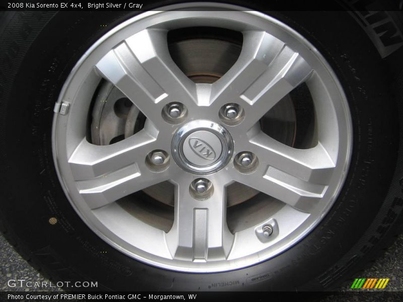 Bright Silver / Gray 2008 Kia Sorento EX 4x4