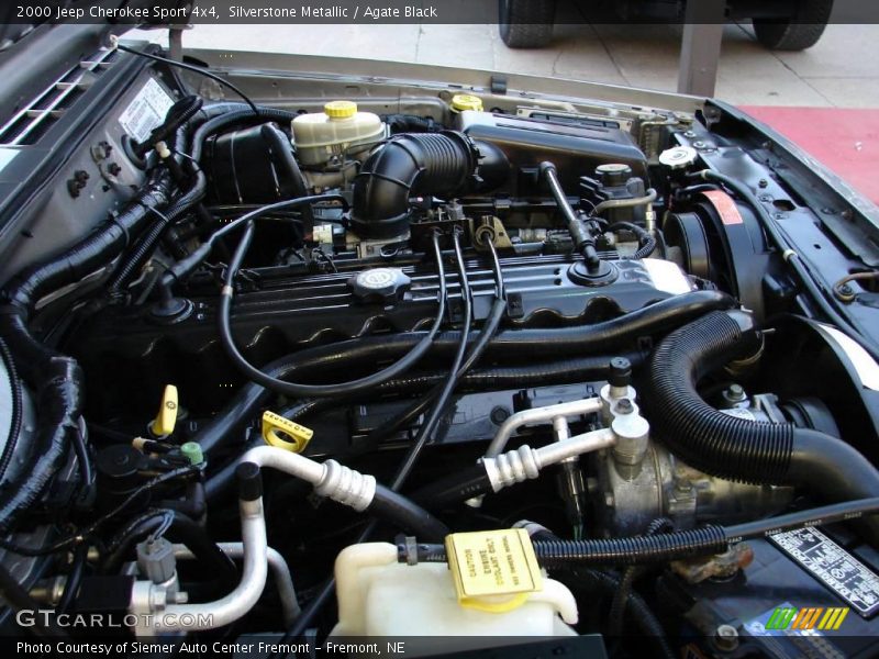 Silverstone Metallic / Agate Black 2000 Jeep Cherokee Sport 4x4