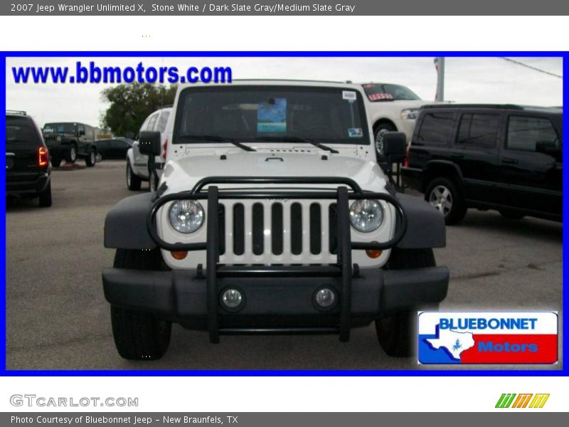 Stone White / Dark Slate Gray/Medium Slate Gray 2007 Jeep Wrangler Unlimited X