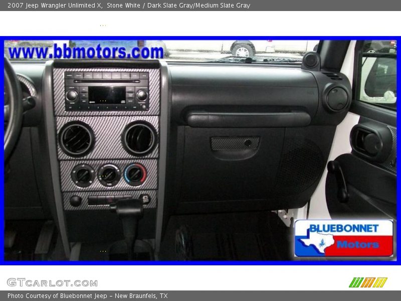 Stone White / Dark Slate Gray/Medium Slate Gray 2007 Jeep Wrangler Unlimited X
