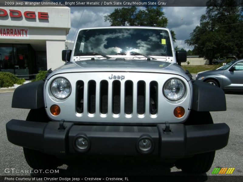 Bright Silver Metallic / Dark Slate Gray/Medium Slate Gray 2009 Jeep Wrangler Unlimited X