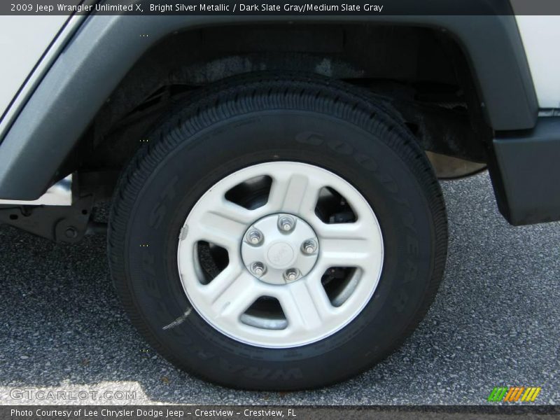 Bright Silver Metallic / Dark Slate Gray/Medium Slate Gray 2009 Jeep Wrangler Unlimited X