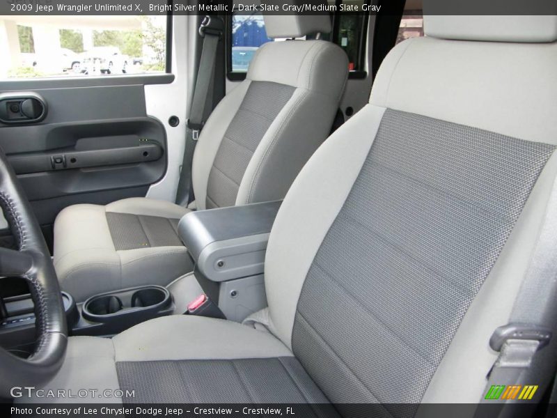 Bright Silver Metallic / Dark Slate Gray/Medium Slate Gray 2009 Jeep Wrangler Unlimited X