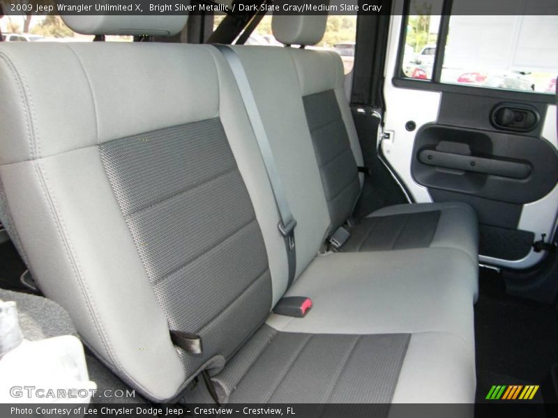 Bright Silver Metallic / Dark Slate Gray/Medium Slate Gray 2009 Jeep Wrangler Unlimited X
