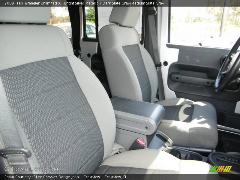 Bright Silver Metallic / Dark Slate Gray/Medium Slate Gray 2009 Jeep Wrangler Unlimited X