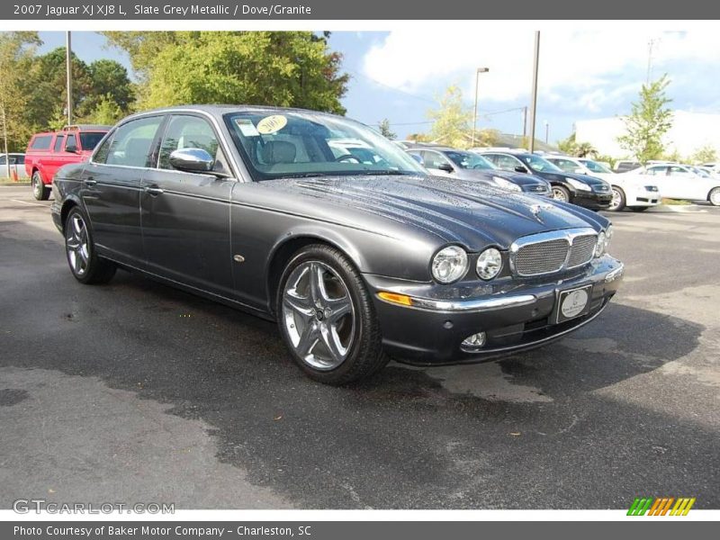 Slate Grey Metallic / Dove/Granite 2007 Jaguar XJ XJ8 L
