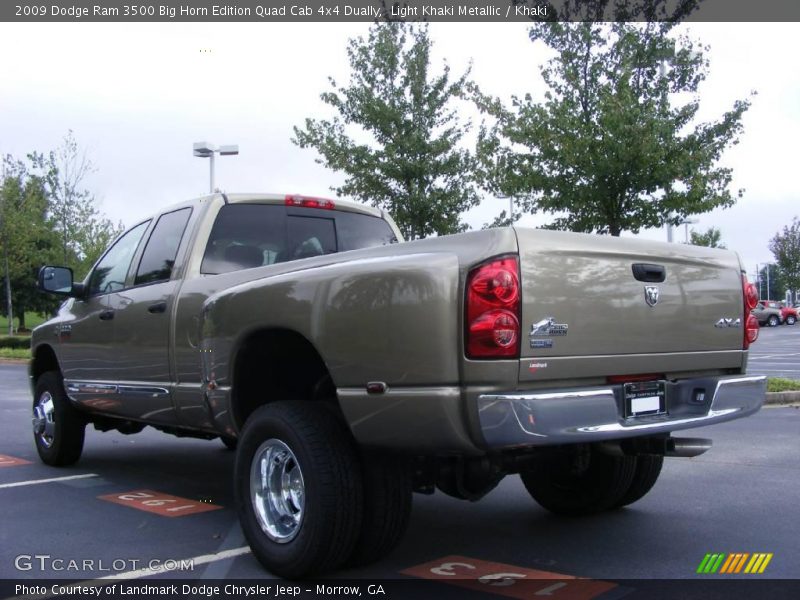 Light Khaki Metallic / Khaki 2009 Dodge Ram 3500 Big Horn Edition Quad Cab 4x4 Dually