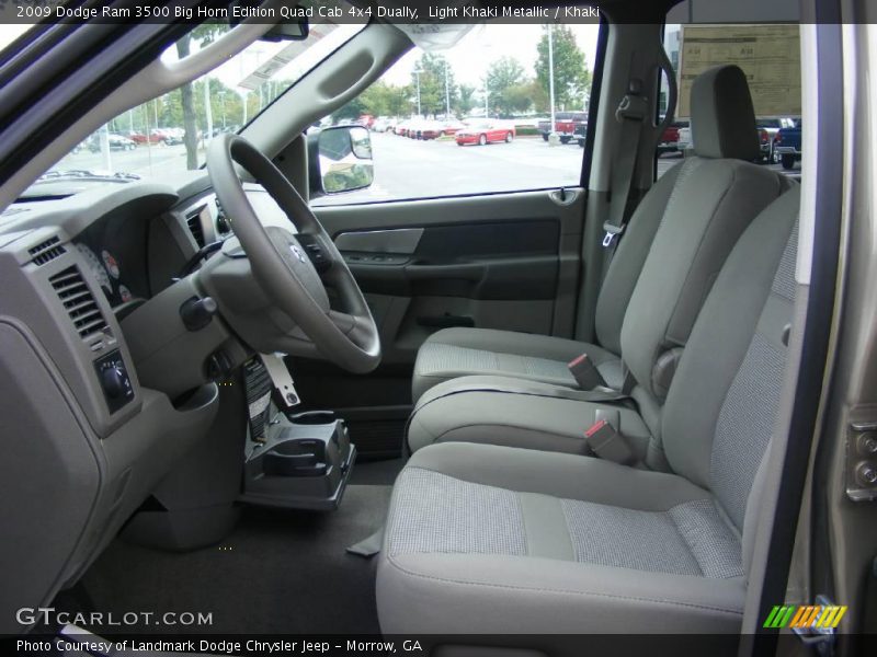 Light Khaki Metallic / Khaki 2009 Dodge Ram 3500 Big Horn Edition Quad Cab 4x4 Dually