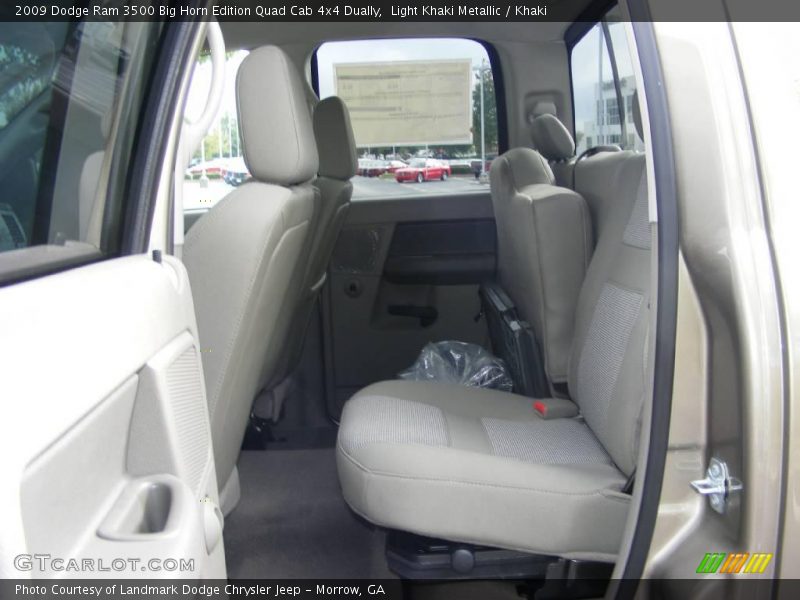 Light Khaki Metallic / Khaki 2009 Dodge Ram 3500 Big Horn Edition Quad Cab 4x4 Dually