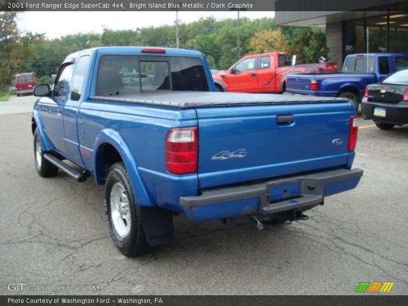 Bright Island Blue Metallic / Dark Graphite 2001 Ford Ranger Edge SuperCab 4x4