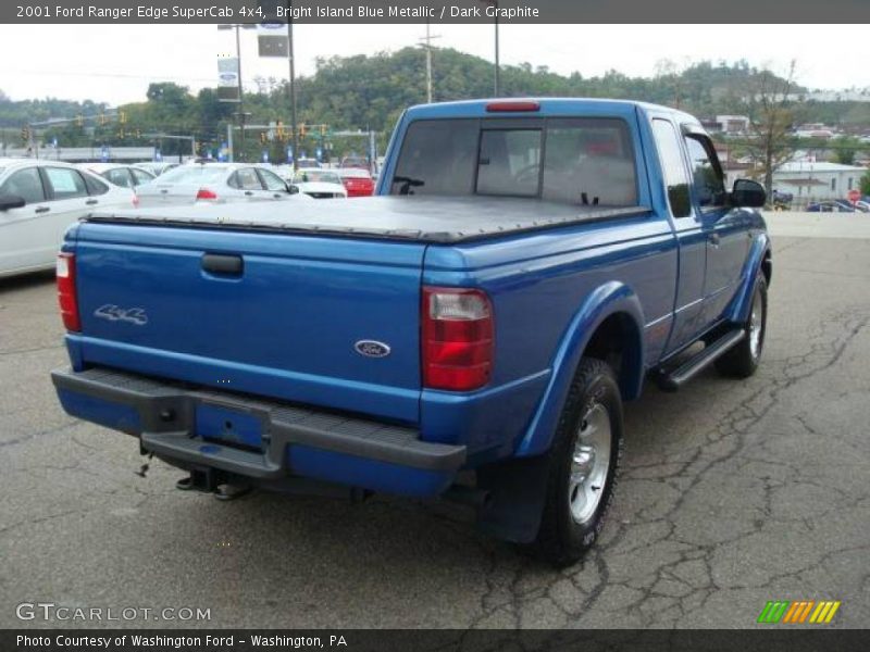 Bright Island Blue Metallic / Dark Graphite 2001 Ford Ranger Edge SuperCab 4x4