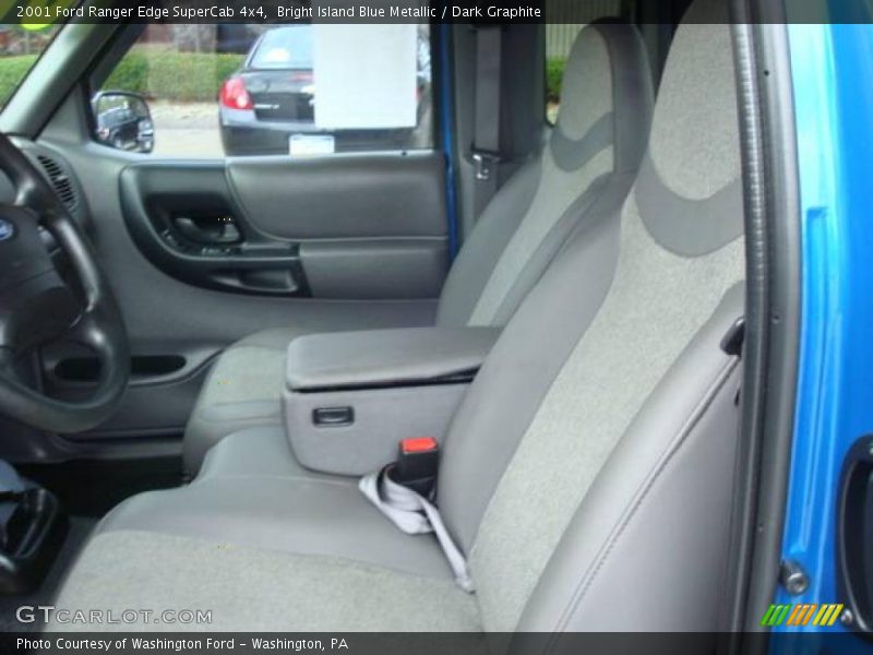 Bright Island Blue Metallic / Dark Graphite 2001 Ford Ranger Edge SuperCab 4x4