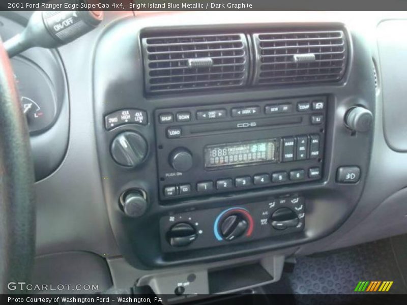 Bright Island Blue Metallic / Dark Graphite 2001 Ford Ranger Edge SuperCab 4x4