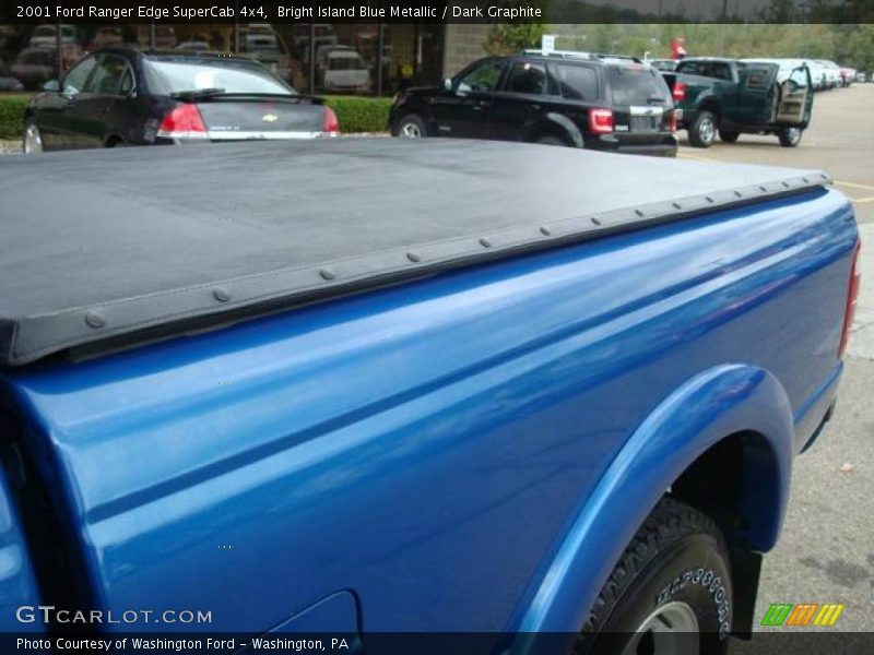 Bright Island Blue Metallic / Dark Graphite 2001 Ford Ranger Edge SuperCab 4x4