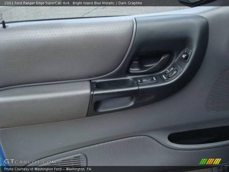 Bright Island Blue Metallic / Dark Graphite 2001 Ford Ranger Edge SuperCab 4x4