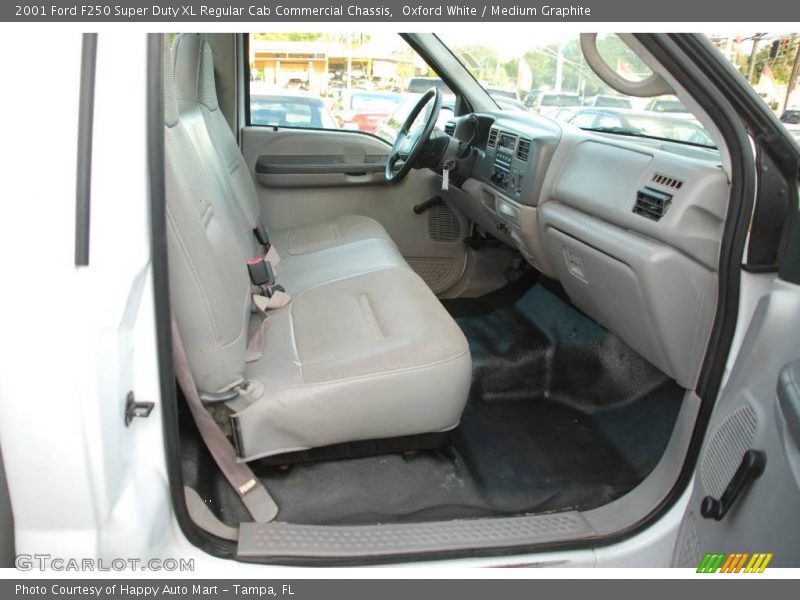 Oxford White / Medium Graphite 2001 Ford F250 Super Duty XL Regular Cab Commercial Chassis