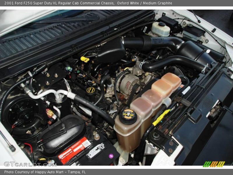 Oxford White / Medium Graphite 2001 Ford F250 Super Duty XL Regular Cab Commercial Chassis
