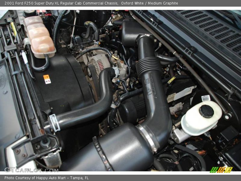 Oxford White / Medium Graphite 2001 Ford F250 Super Duty XL Regular Cab Commercial Chassis
