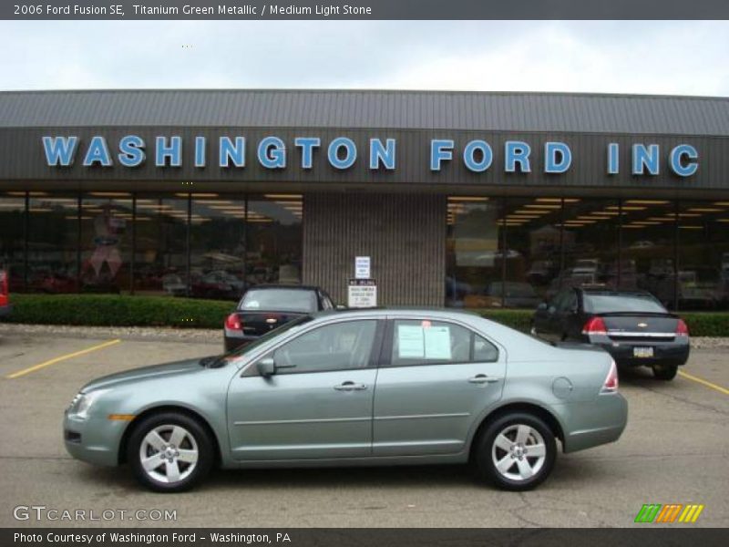 Titanium Green Metallic / Medium Light Stone 2006 Ford Fusion SE