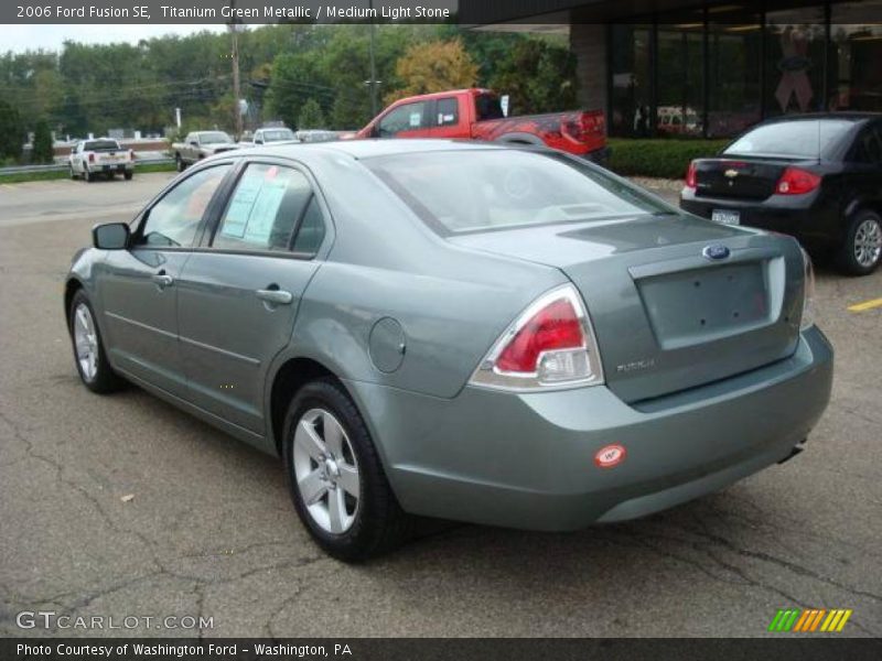 Titanium Green Metallic / Medium Light Stone 2006 Ford Fusion SE