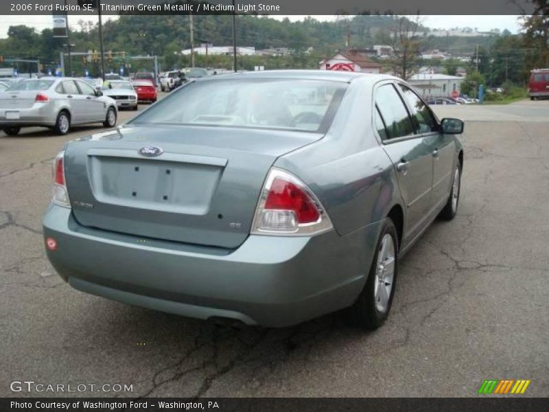 Titanium Green Metallic / Medium Light Stone 2006 Ford Fusion SE