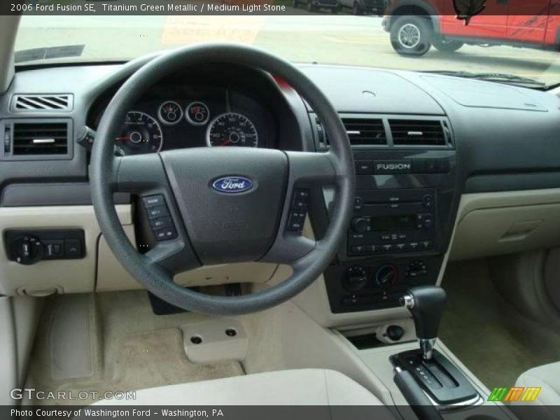 Titanium Green Metallic / Medium Light Stone 2006 Ford Fusion SE