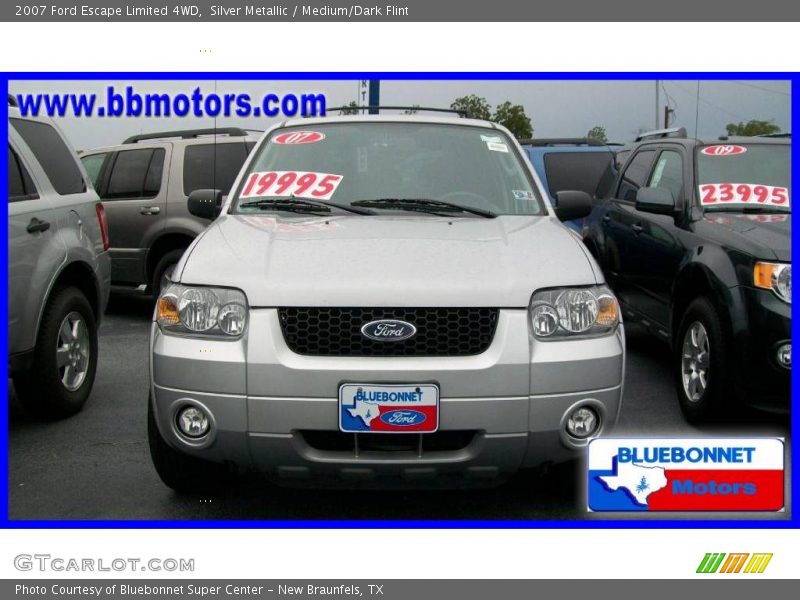 Silver Metallic / Medium/Dark Flint 2007 Ford Escape Limited 4WD
