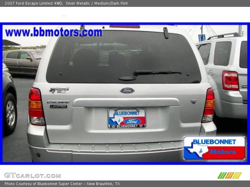 Silver Metallic / Medium/Dark Flint 2007 Ford Escape Limited 4WD