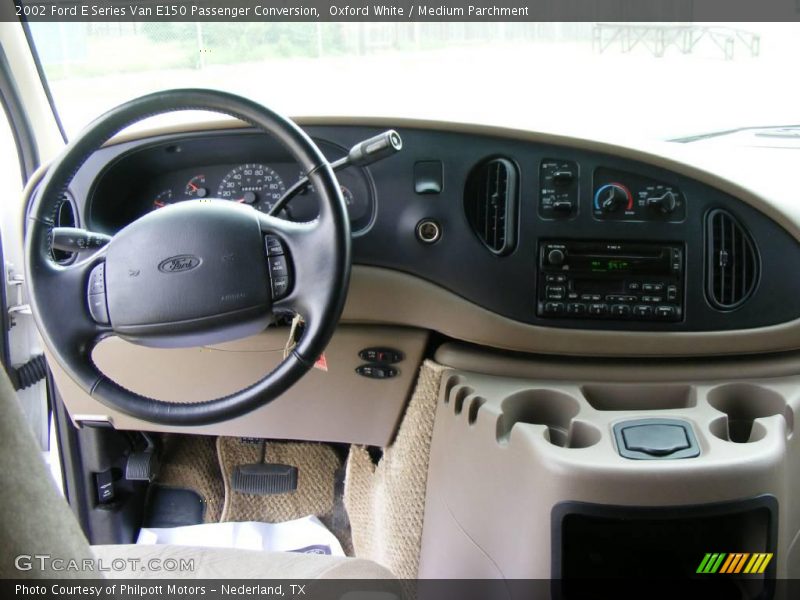 Oxford White / Medium Parchment 2002 Ford E Series Van E150 Passenger Conversion
