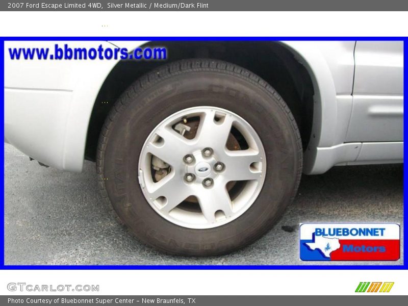 Silver Metallic / Medium/Dark Flint 2007 Ford Escape Limited 4WD