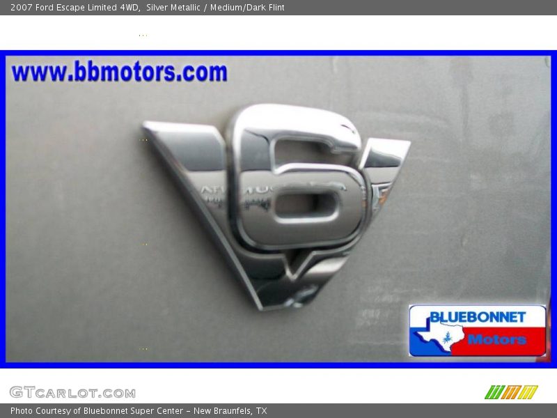 Silver Metallic / Medium/Dark Flint 2007 Ford Escape Limited 4WD