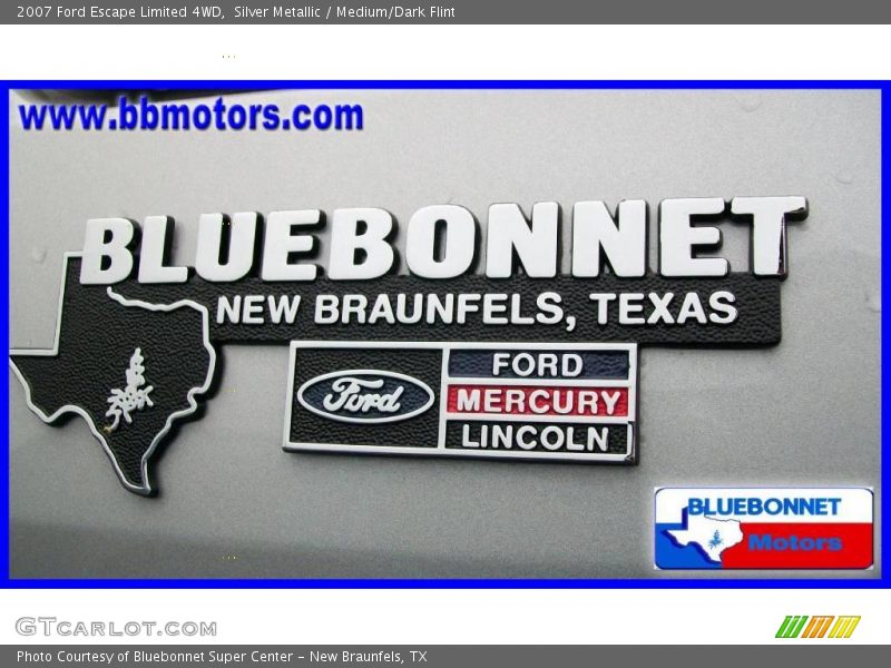 Silver Metallic / Medium/Dark Flint 2007 Ford Escape Limited 4WD