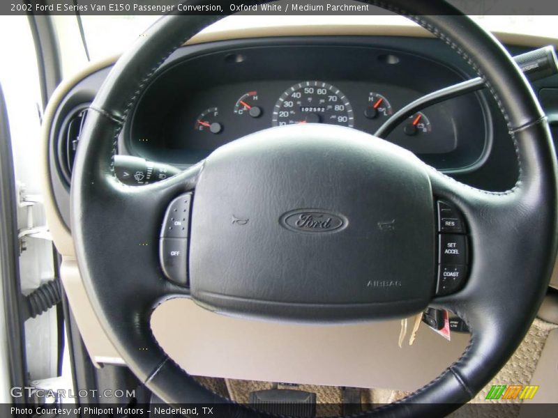 Oxford White / Medium Parchment 2002 Ford E Series Van E150 Passenger Conversion