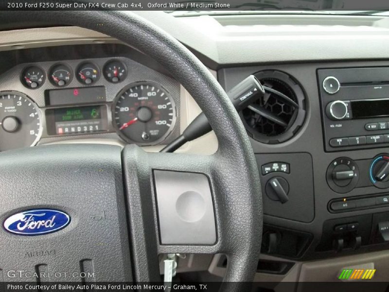 Oxford White / Medium Stone 2010 Ford F250 Super Duty FX4 Crew Cab 4x4