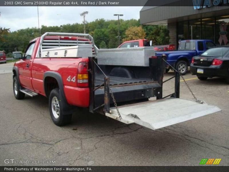 Fire Red / Dark Pewter 2003 GMC Sierra 2500HD Regular Cab 4x4