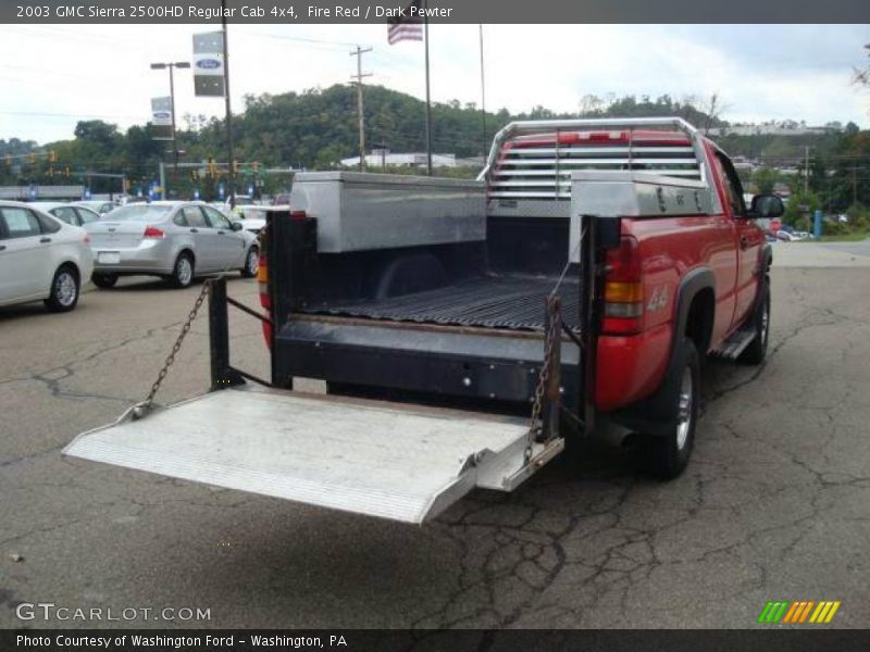 Fire Red / Dark Pewter 2003 GMC Sierra 2500HD Regular Cab 4x4