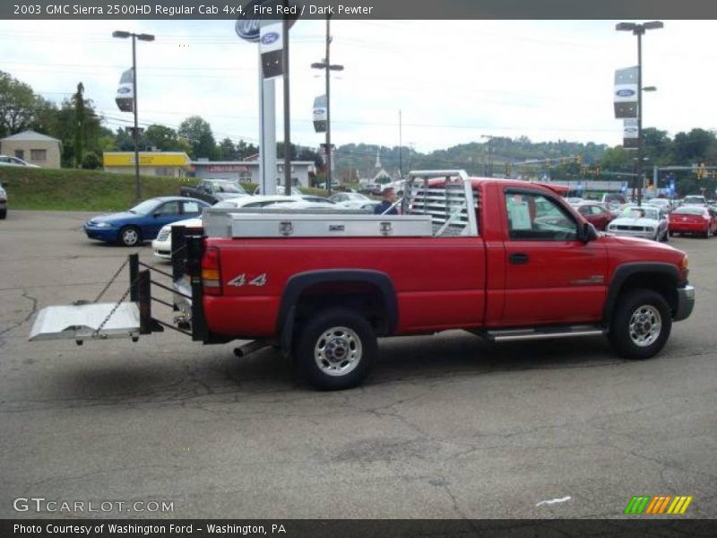 Fire Red / Dark Pewter 2003 GMC Sierra 2500HD Regular Cab 4x4
