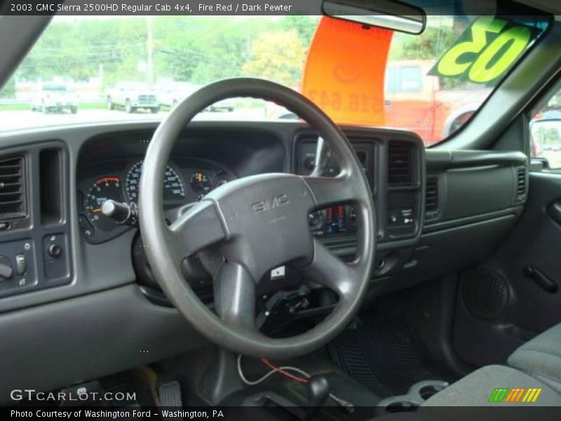 Fire Red / Dark Pewter 2003 GMC Sierra 2500HD Regular Cab 4x4